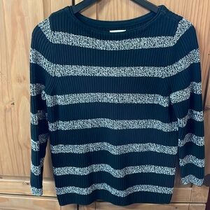 Black and grey striped sweater